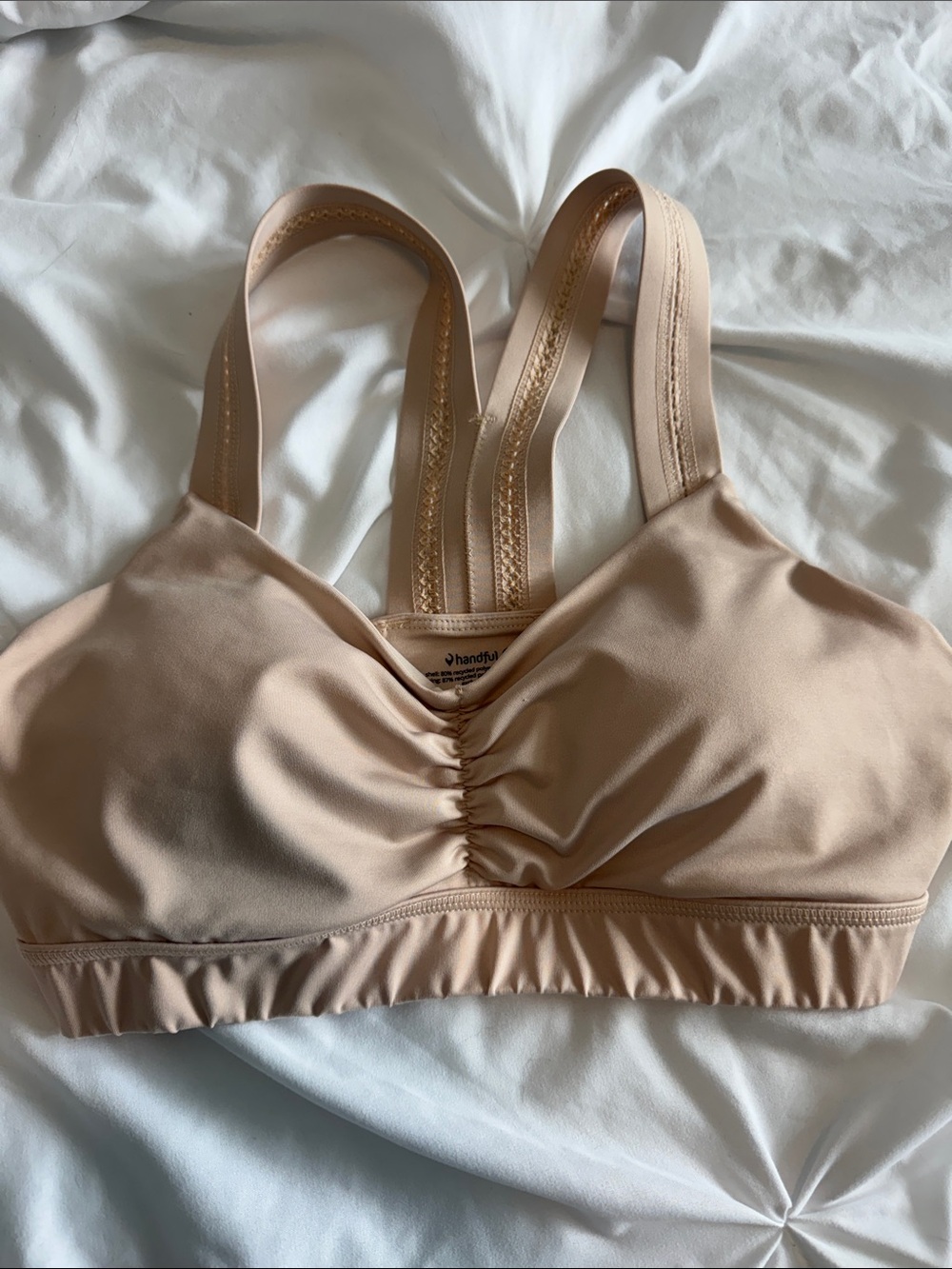 NWOT Seamless Nude Wireless Bralette with Double Straps